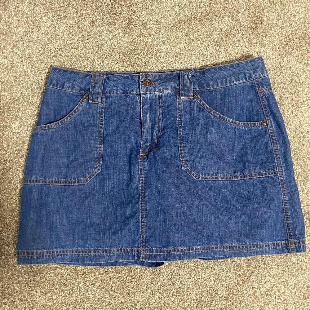 Denim Mini Skort - Blue